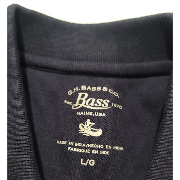 G.H. Bass & Co. All Over Surfboards Golf Polo Navy Blue Shirt 100% Cotton NWOT - Picture 5 of 9